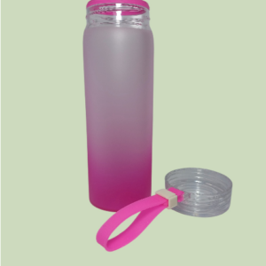 Botella vidrio esmerilado