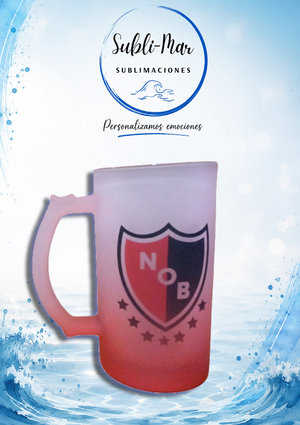 jarro chopp vidrio esmerilado - Imagen 18
