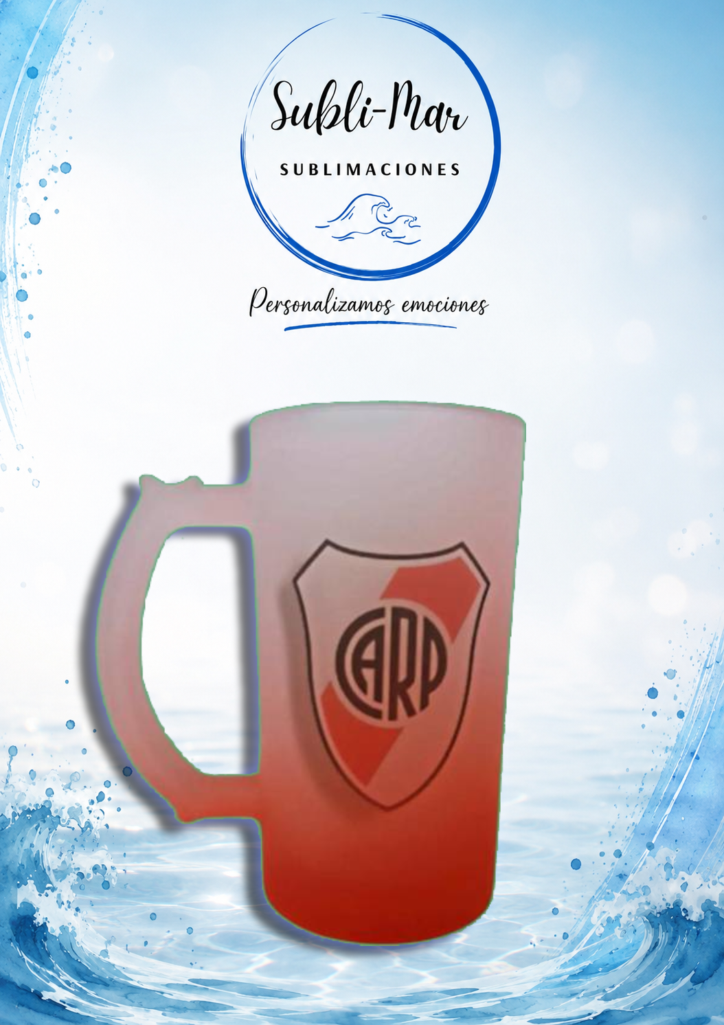 jarro chopp vidrio esmerilado - Imagen 16
