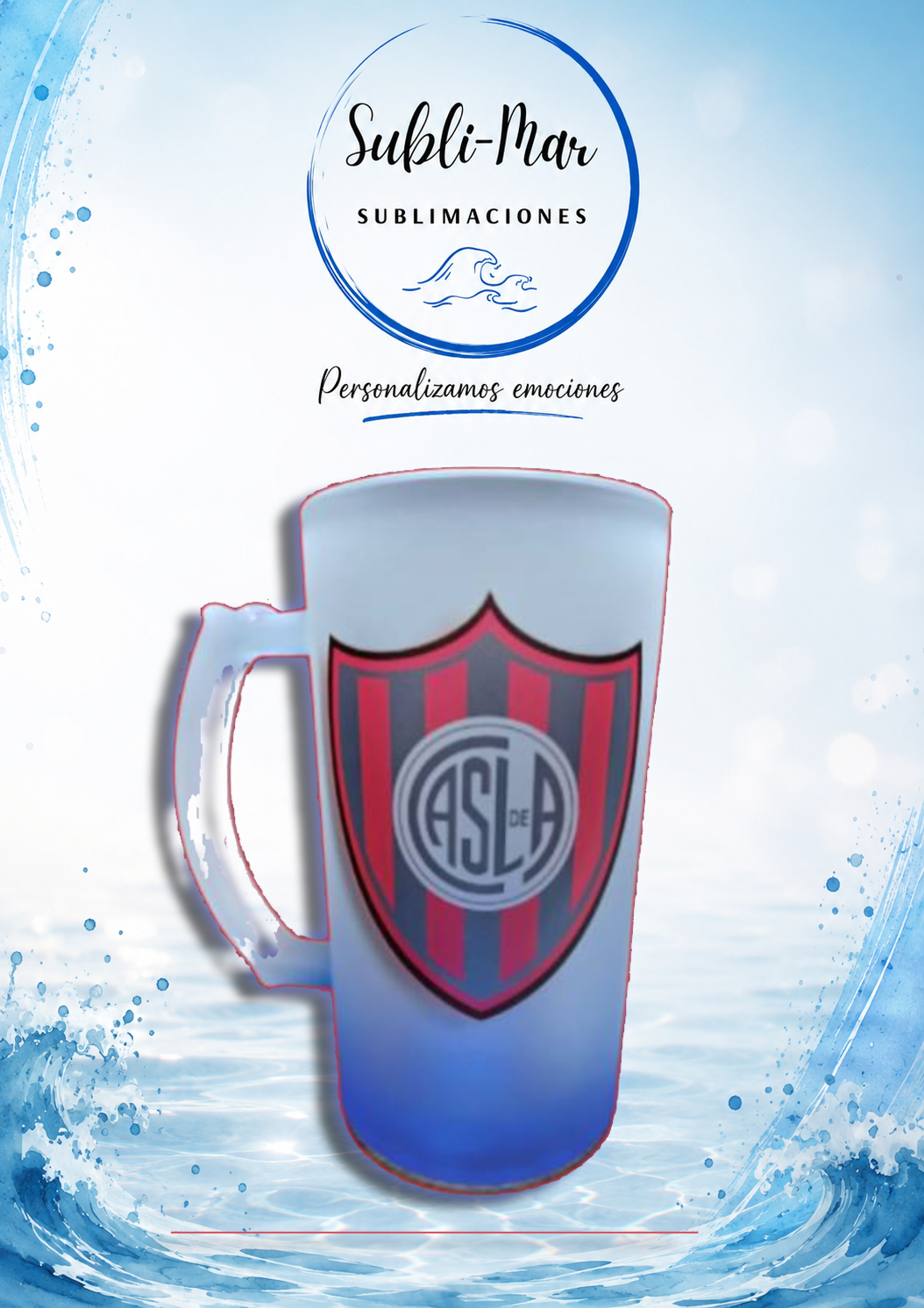 jarro chopp vidrio esmerilado - Imagen 10