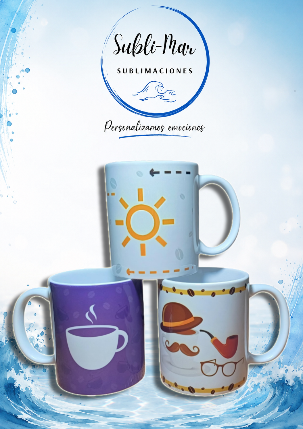 Taza blanca cerámica