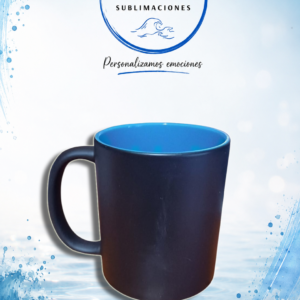 Taza Mágica de Cerámica Personalizada Termosensible Interior Color