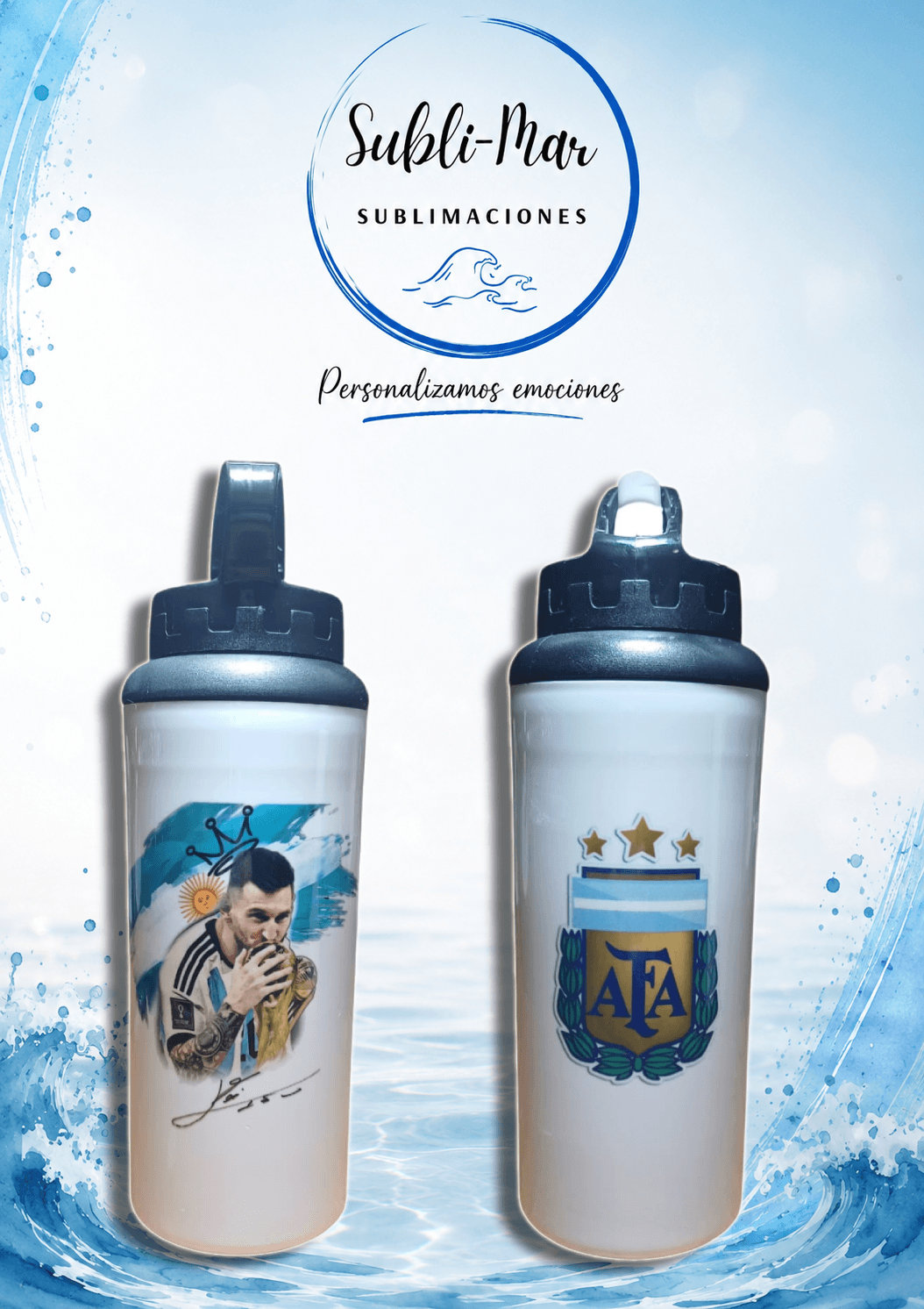 Botella Plástica Deportiva Personalizada con Pico