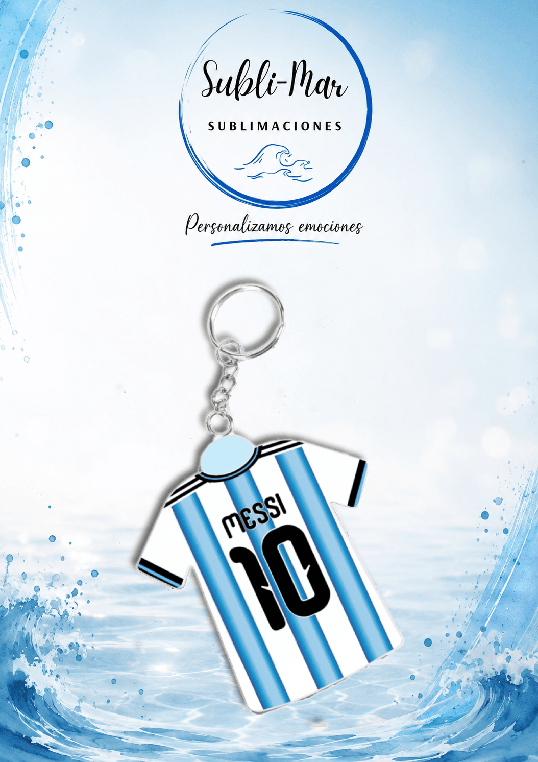 Llavero de Polímero Camiseta de Fútbol Personalizado