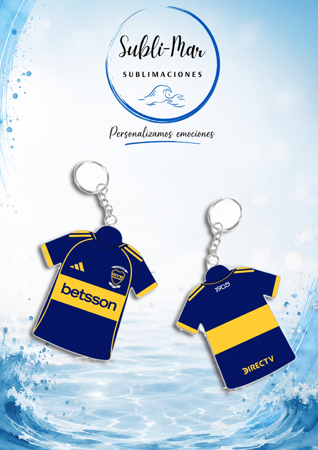 Llavero de Polímero Camiseta de Fútbol Personalizado - Imagen 3