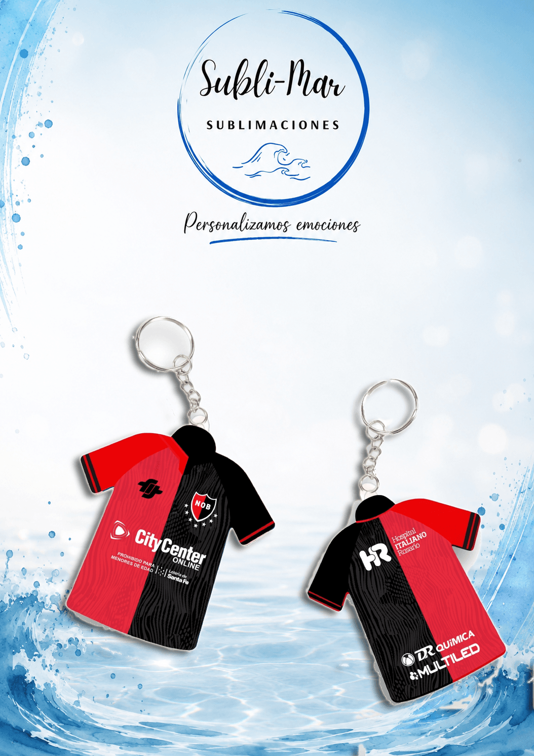 Llavero de Polímero Camiseta de Fútbol Personalizado - Imagen 4