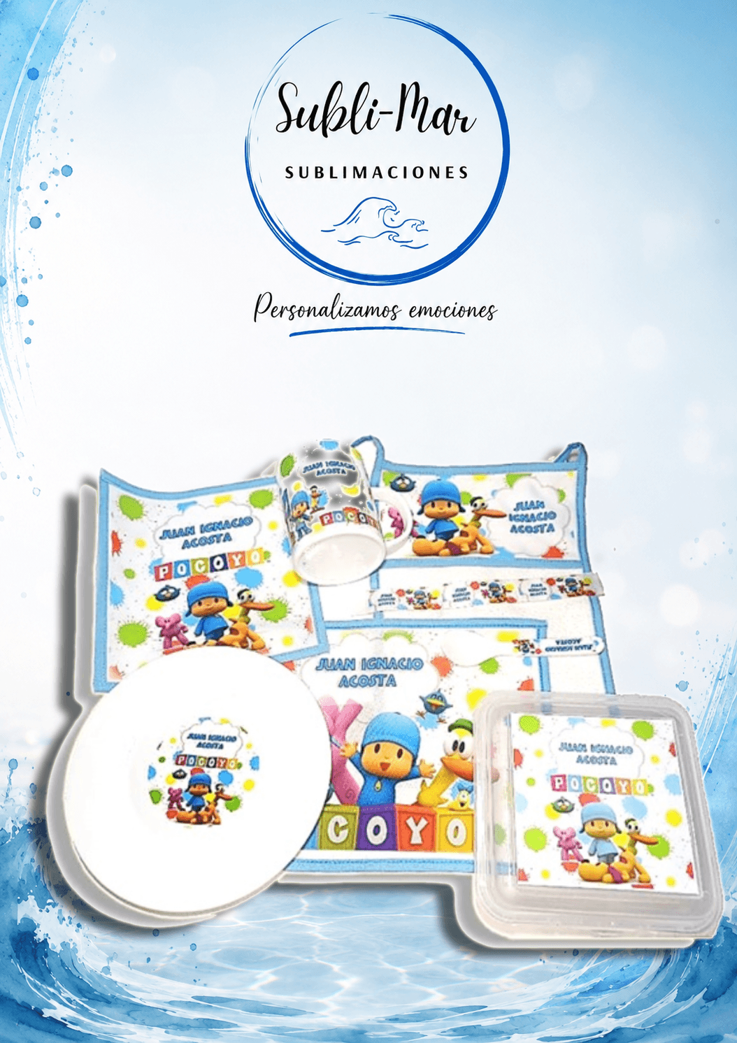 Set de Jardín de Infantes Personalizado Completo (7 Piezas)