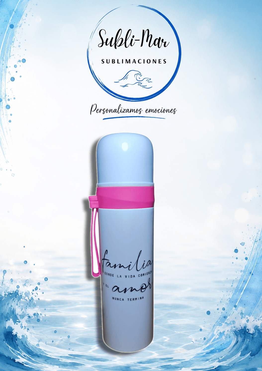 Termo Compacto con Correa de Color (500 cc) - Imagen 2