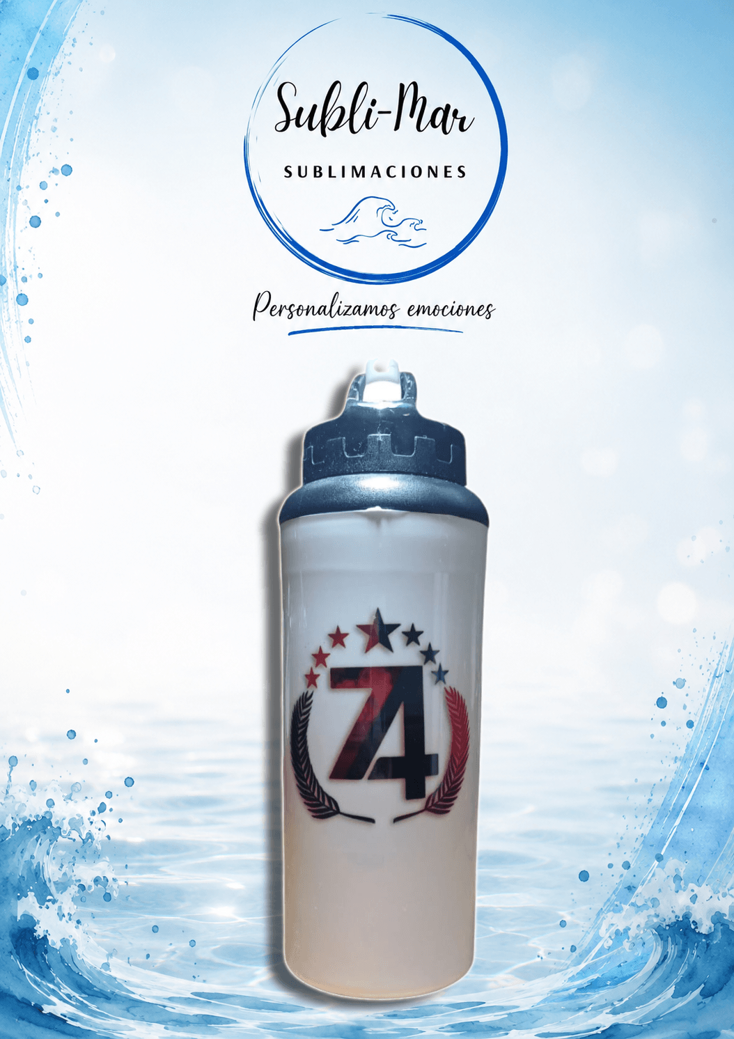 Botella Plástica Deportiva Personalizada con Pico - Imagen 2